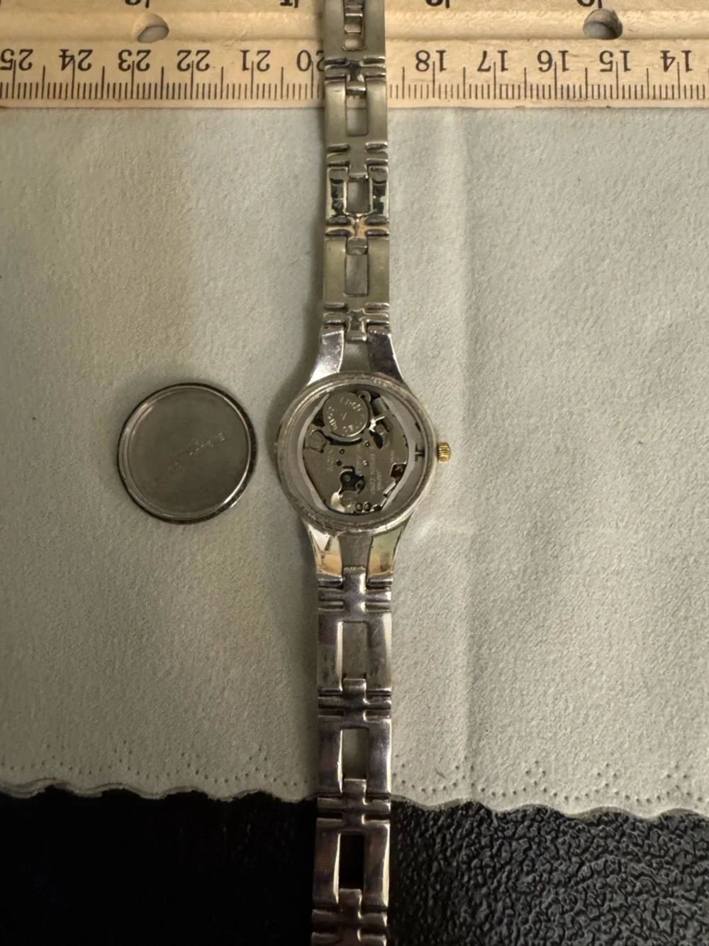 Armitron Two-Tone Silver and Gold Crystal Bezel Women's Watch